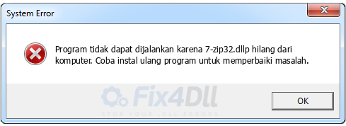 7-zip32.dll tidak ada