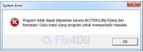 ACCTRES.dll tidak ada