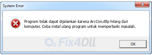 ArcCon.dll tidak ada