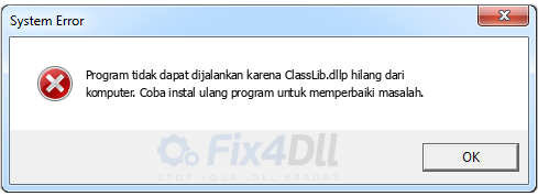 ClassLib.dll tidak ada