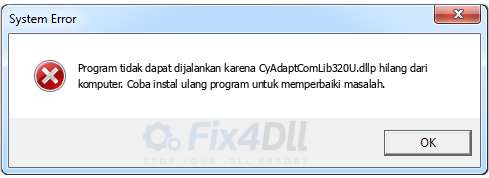 CyAdaptComLib320U.dll tidak ada