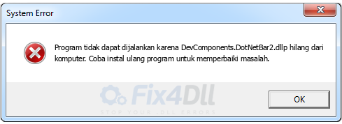 DevComponents.DotNetBar2.dll tidak ada