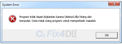 Disktool.dll tidak ada