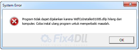 WdfCoInstaller01005.dll tidak ada