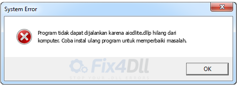 aiodlite.dll tidak ada