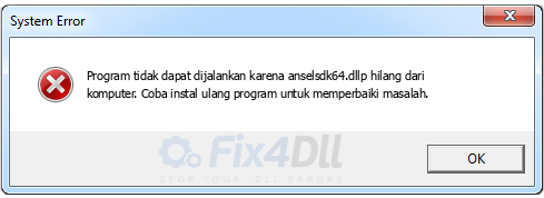 anselsdk64.dll tidak ada