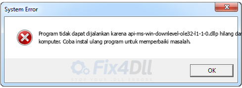 api-ms-win-downlevel-ole32-l1-1-0.dll tidak ada