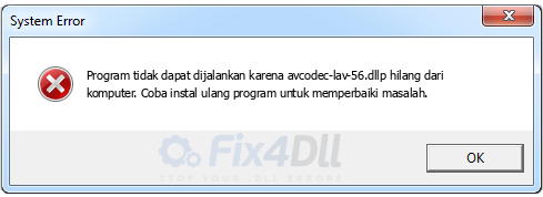 avcodec-lav-56.dll tidak ada