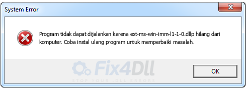 ext-ms-win-imm-l1-1-0.dll tidak ada