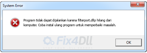 filterport.dll tidak ada