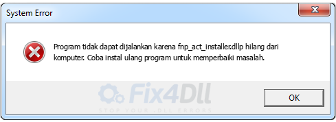 fnp_act_installer.dll tidak ada