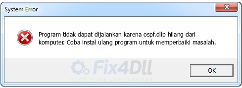 ospf.dll tidak ada